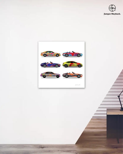 6 - Six Cars by Jumper Maybach® (Print on Canvas) - Jumper Maybach Prints