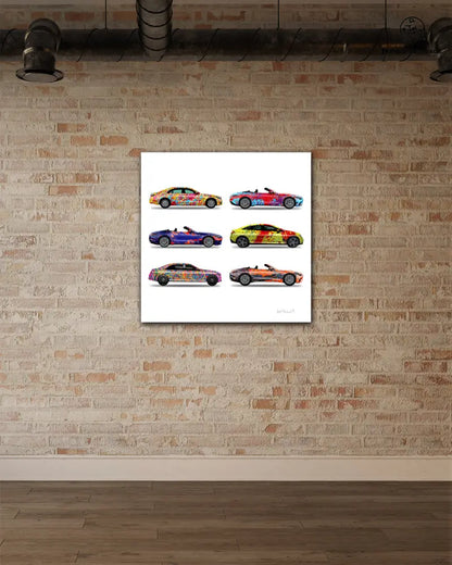 6 - Six Cars by Jumper Maybach® (Print on Canvas) - Jumper Maybach Prints