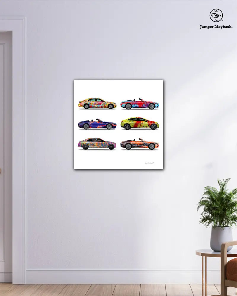 6 - Six Cars by Jumper Maybach® (Print on Canvas) - Jumper Maybach Prints