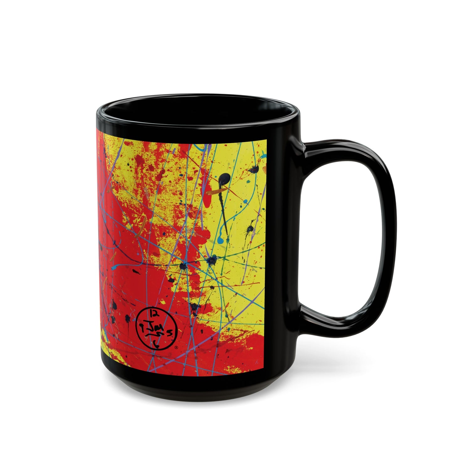 Red Rocket 15oz Black Mug by Jumper Maybach® - Jumper Maybach