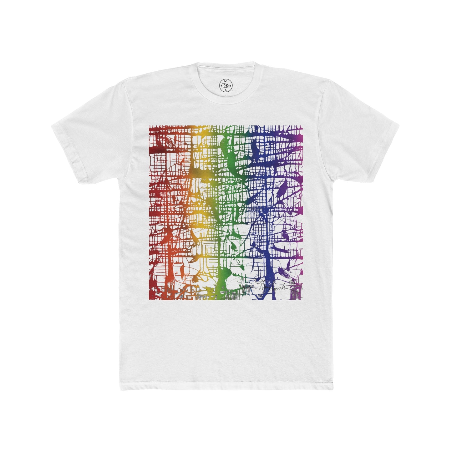 Rainbow Matrix by Jumper Maybach® - MEN'S Cotton Crew Tee - Jumper Maybach