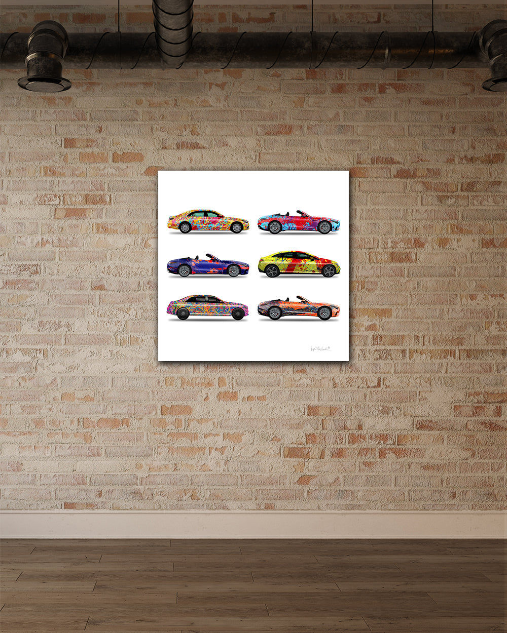 6 - Six Cars by Jumper Maybach® (Print on Canvas)