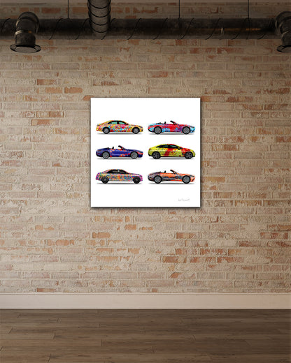 6 - Six Cars by Jumper Maybach® (Print on Canvas)