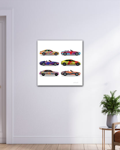 6 - Six Cars by Jumper Maybach® (Print on Canvas)