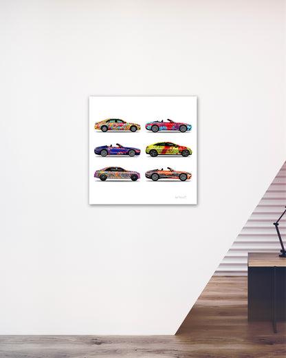 6 - Six Cars by Jumper Maybach® (Print on Canvas)