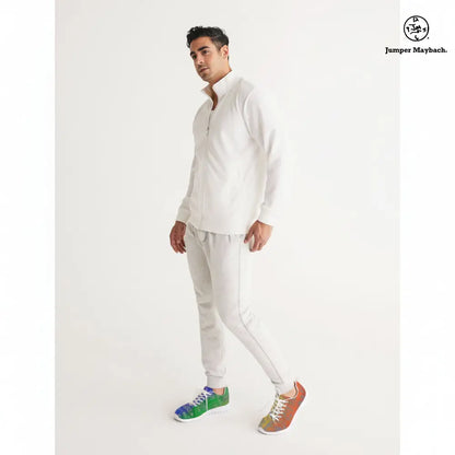 Rainbow Matrix athletic sneakers by Jumper Maybach for men and women, featuring a vibrant rainbow matrix design and sporty silhouette.
