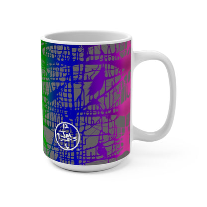 Rainbow Matrix Mug 15oz by Jumper Maybach® - Jumper Maybach