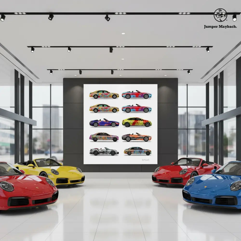 8 - Eight Cars by Jumper Maybach® (Print on Canvas) - Jumper Maybach Prints