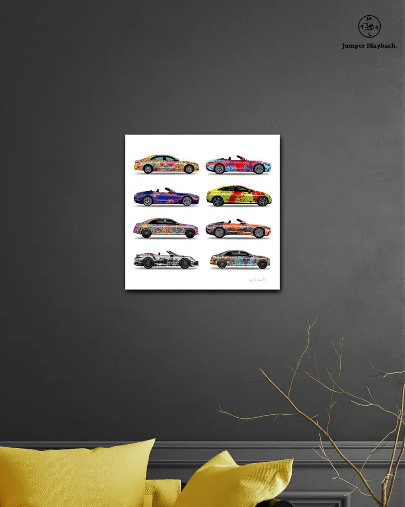 8 - Eight Cars by Jumper Maybach® (Print on Canvas) - Jumper Maybach Prints