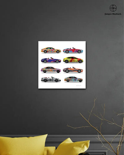 8 - Eight Cars by Jumper Maybach® (Print on Canvas) - Jumper Maybach Prints
