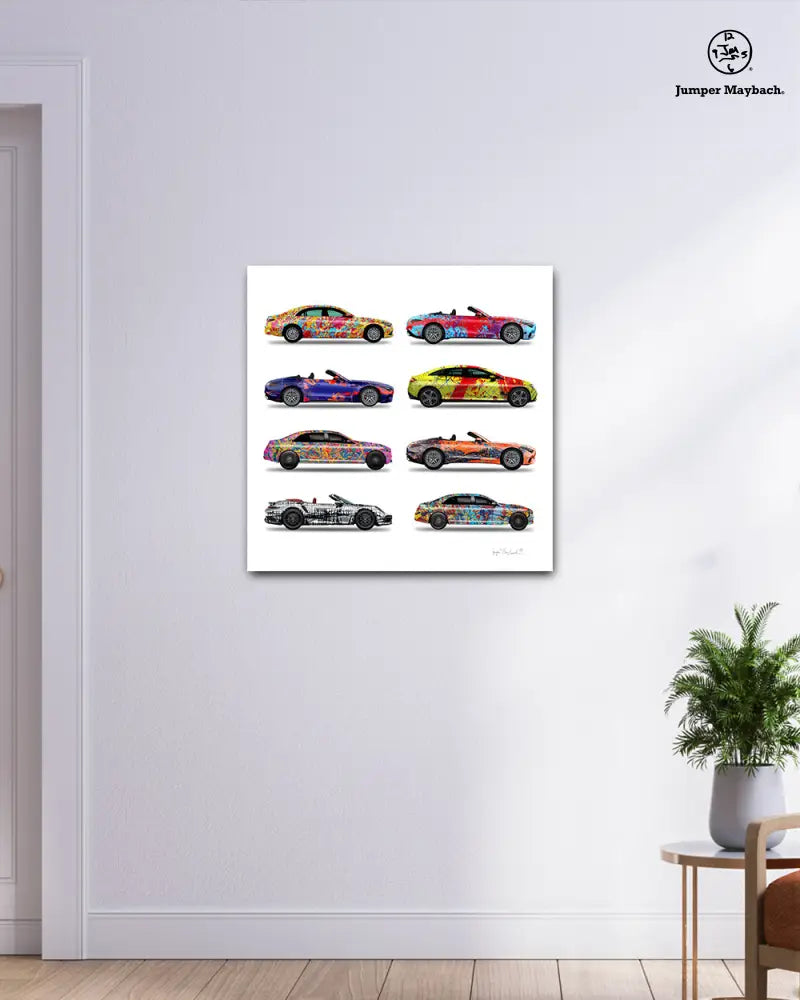 8 - Eight Cars by Jumper Maybach® (Print on Canvas) - Jumper Maybach Prints