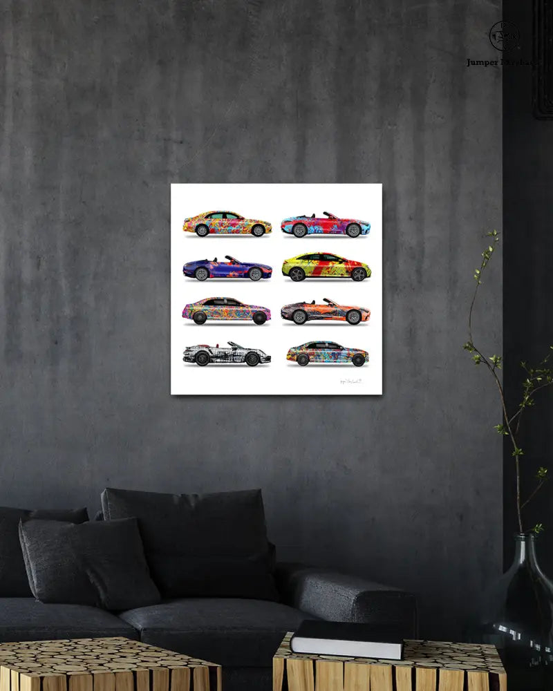 8 - Eight Cars by Jumper Maybach® (Print on Canvas) - Jumper Maybach Prints