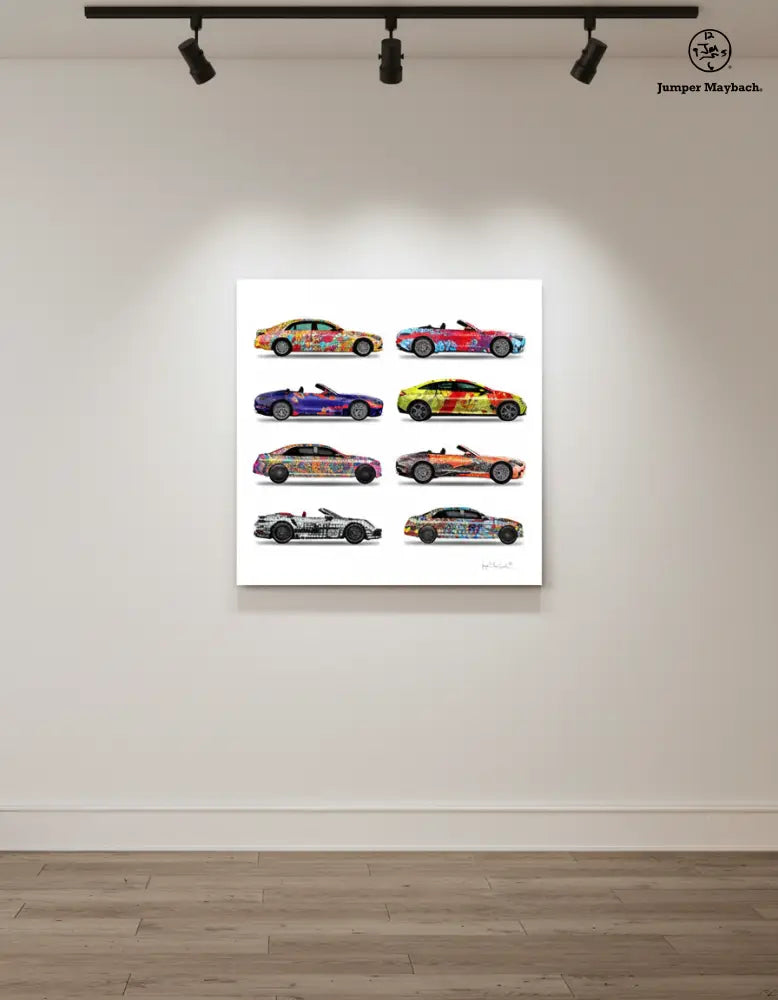 8 - Eight Cars by Jumper Maybach® (Print on Canvas) - Jumper Maybach Prints