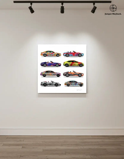 8 - Eight Cars by Jumper Maybach® (Print on Canvas) - Jumper Maybach Prints
