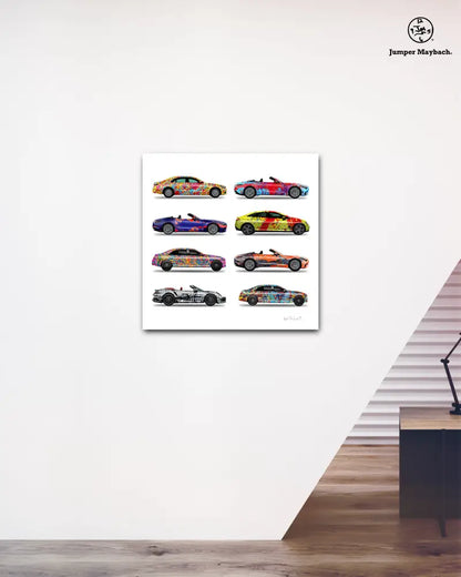 8 - Eight Cars by Jumper Maybach® (Print on Canvas) - Jumper Maybach Prints