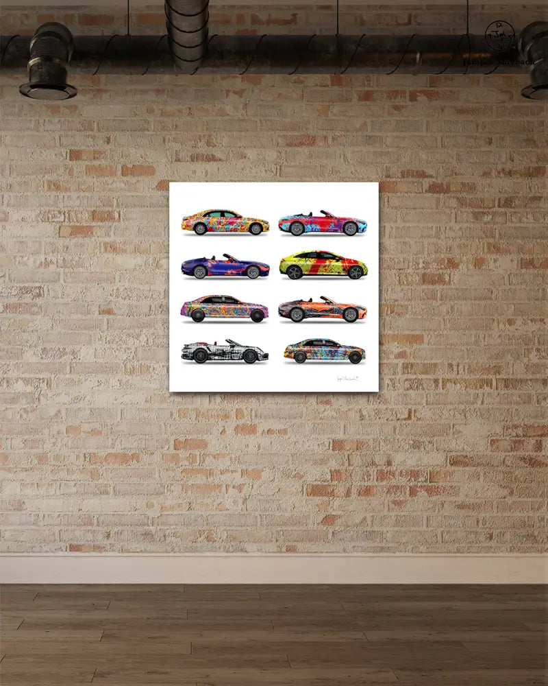 8 - Eight Cars by Jumper Maybach® (Print on Canvas) - Jumper Maybach Prints