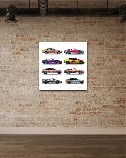 8 - Eight Cars by Jumper Maybach® (Print on Canvas) - Jumper Maybach Prints