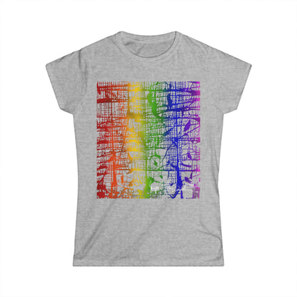 Rainbow Matrix WOMEN'S Softstyle Tee by Jumper Maybach® - Jumper Maybach