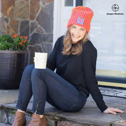 JM x BL COSMIC COLOR CONTRAST HAT | TANGERINE - Jumper Maybach