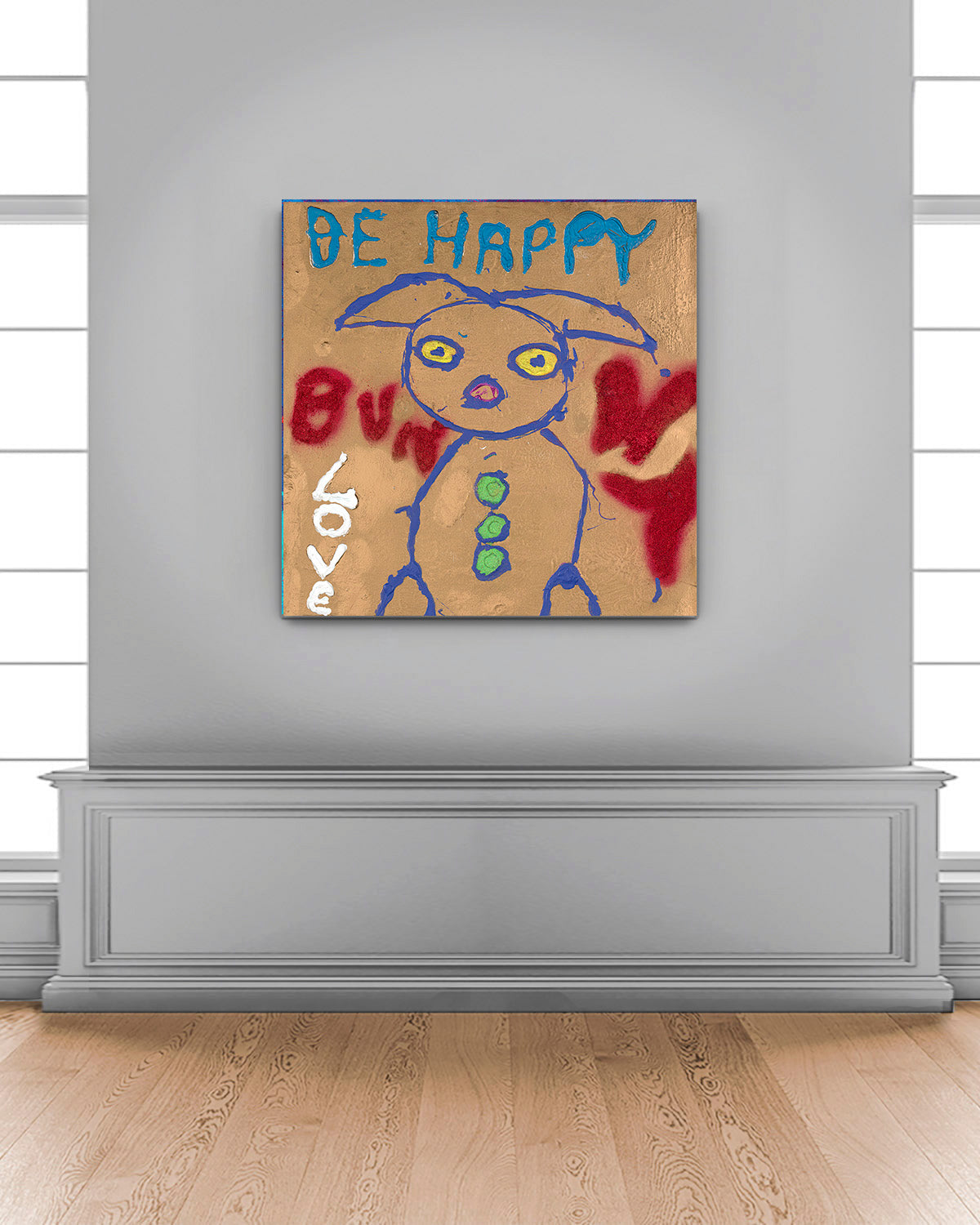 Be Happy bunny - Vignette