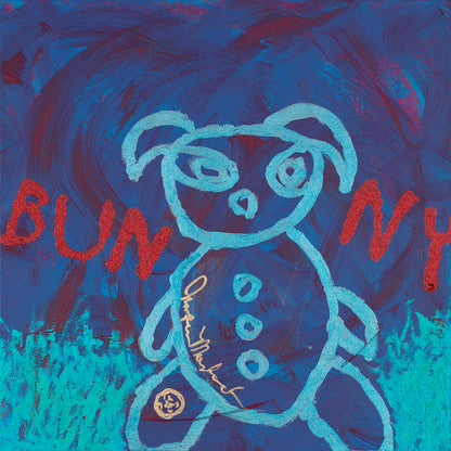 Blue bunny full view