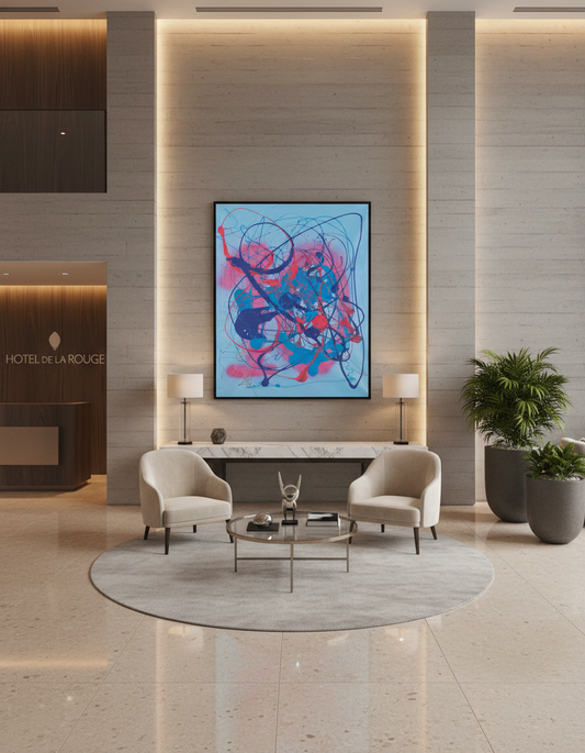 Blue Cosmo - Original Painting - Jumper Maybach