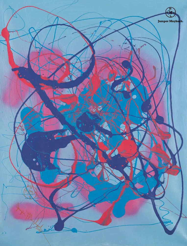 Blue Cosmo - Original Painting - Jumper Maybach