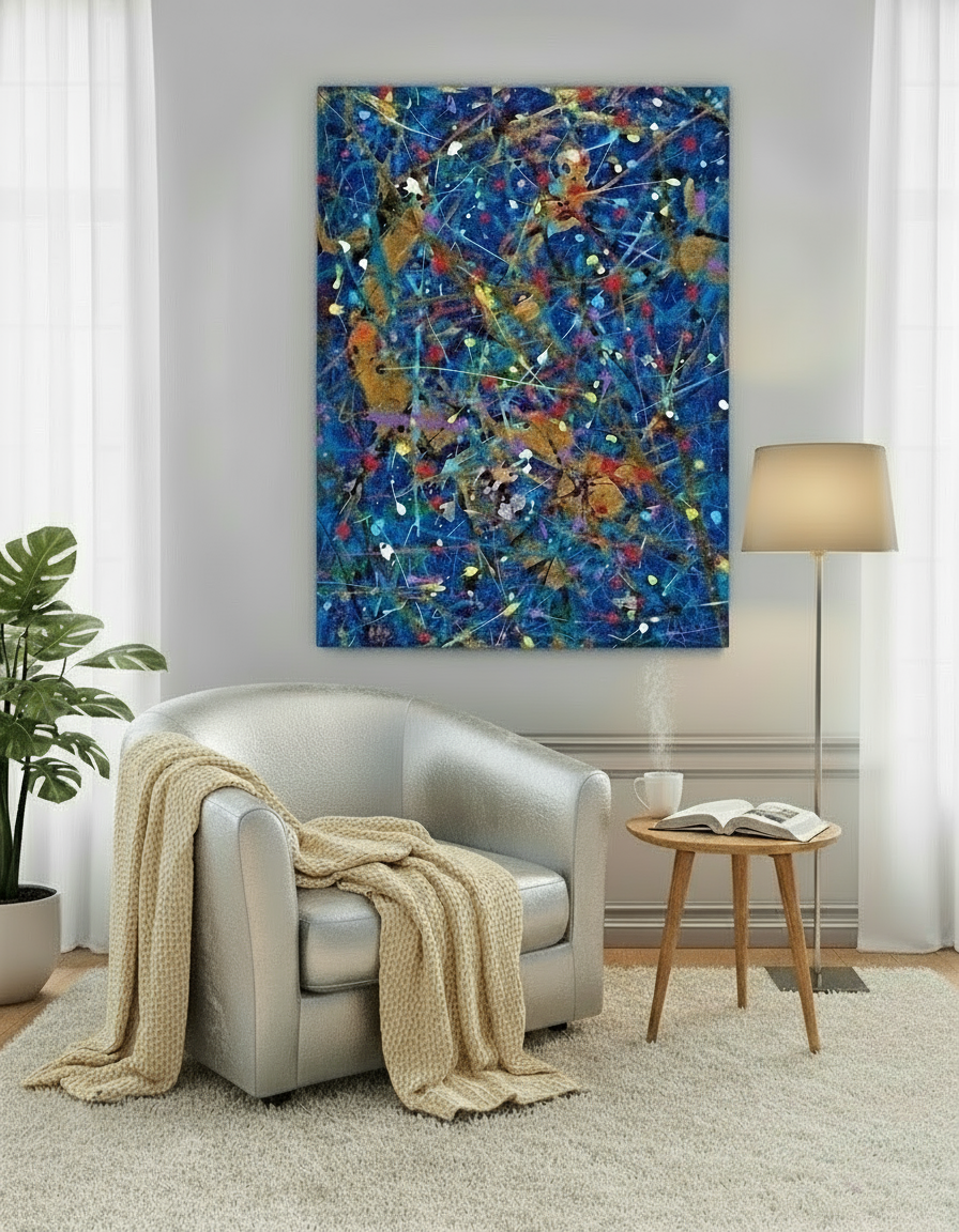 Blue Space - Original Painting - Jumper Maybach