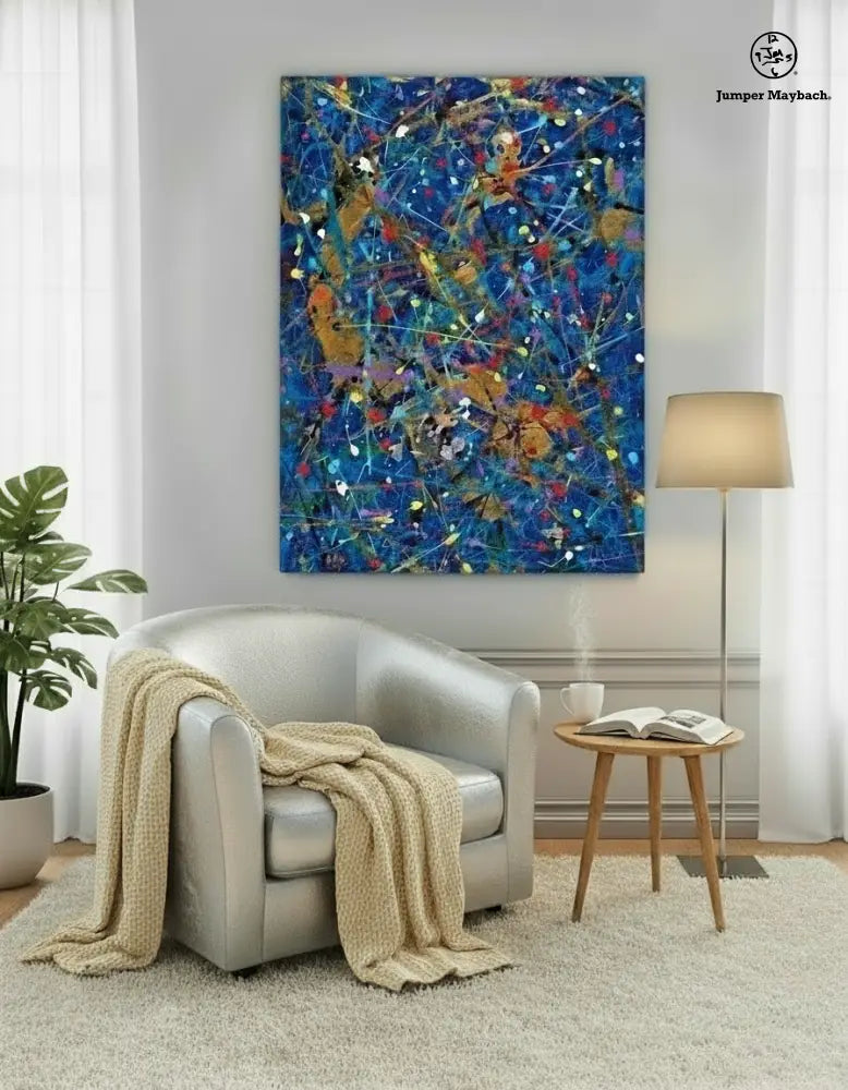 Blue Space - Original Painting - Jumper Maybach