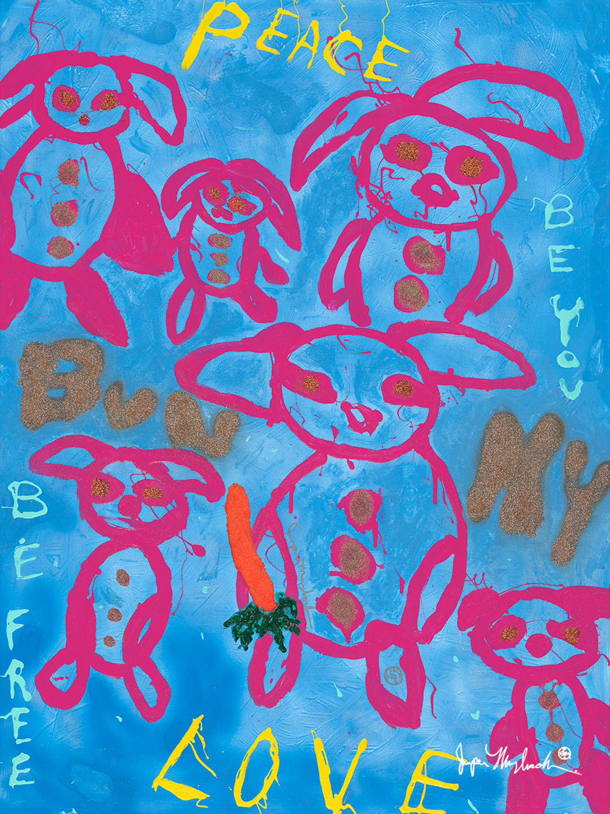 Bunny Love by Jumper Maybach® (Print on Paper)