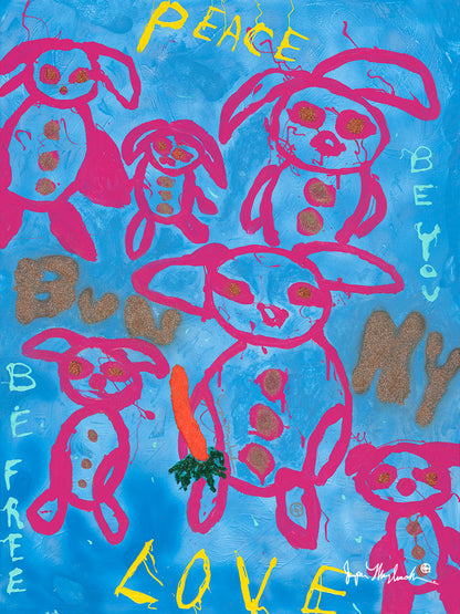 Bunny Love by Jumper Maybach® (Print on Paper)
