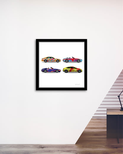 4 - Four Cars by Jumper Maybach® (Print on Paper)