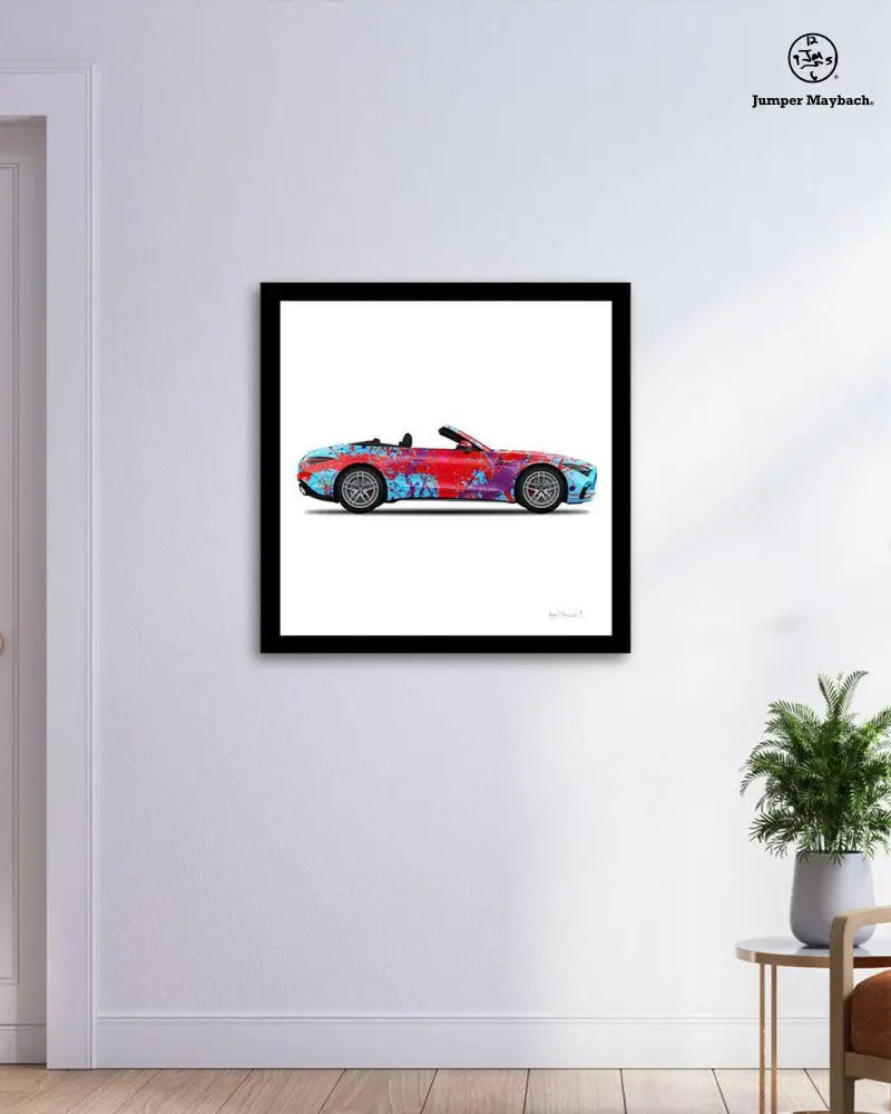 Art Car Canvas Print Dancing Queen White Wall