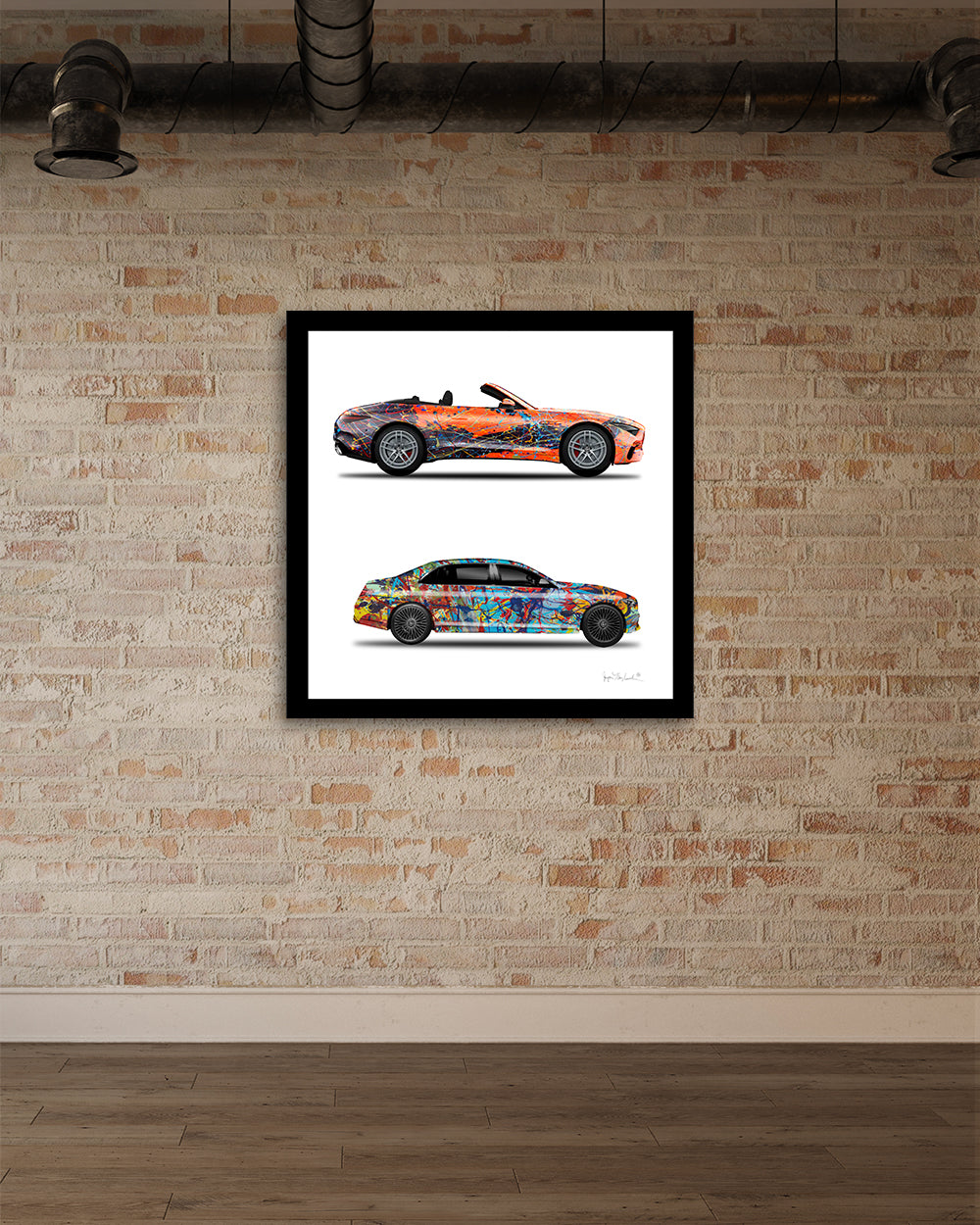 2 - Orange Eclipse & Taffy Galaxy Cars by Jumper Maybach® (Print on Paper)