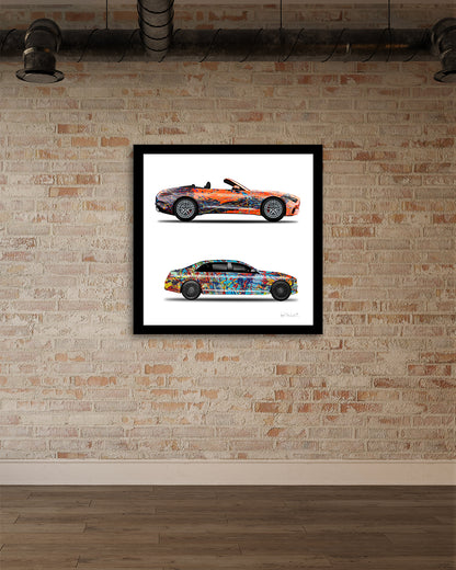 2 - Orange Eclipse & Taffy Galaxy Cars by Jumper Maybach® (Print on Paper)