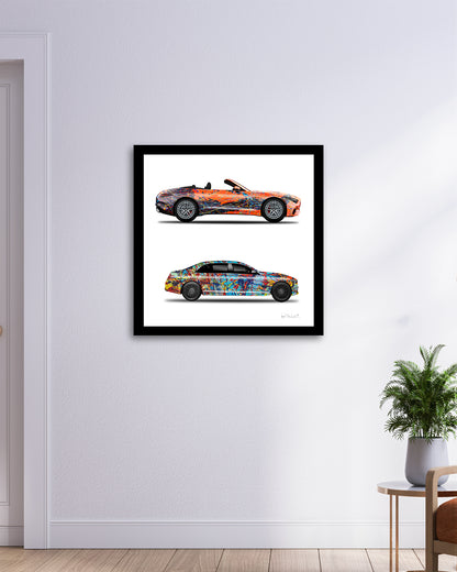 2 - Orange Eclipse & Taffy Galaxy Cars by Jumper Maybach® (Print on Paper)