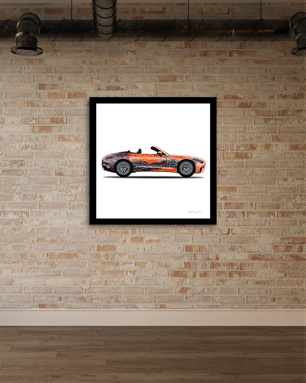 1 - Orange Eclipse Car by Jumper Maybach® (Print on Paper)