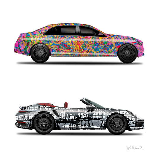 Quantum Dream & Dark Matrix Cars (Print on Paper) - Jumper Maybach