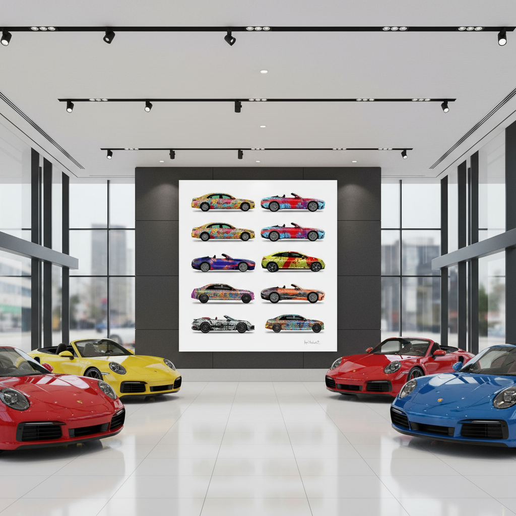 8 - Eight Cars by Jumper Maybach® (Print on Canvas) - Jumper Maybach