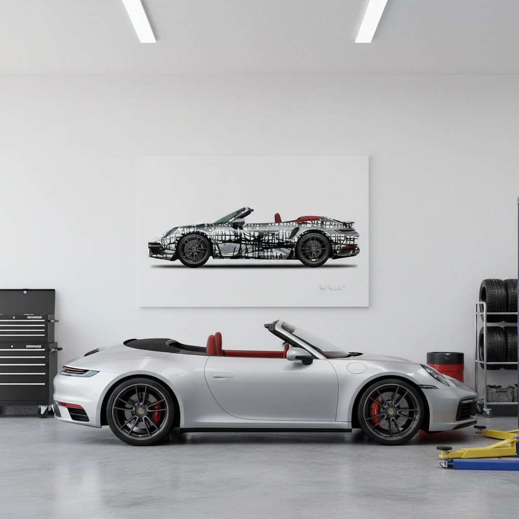 1 - Dark Matrix Car  by Jumper Maybach® (Print on Canvas)