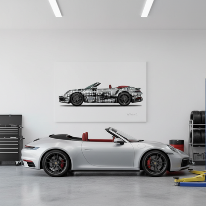 1 - Dark Matrix Car  by Jumper Maybach® (Print on Canvas)