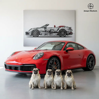 1 - Dark Matrix Car  by Jumper Maybach® (Print on Canvas) - Jumper Maybach