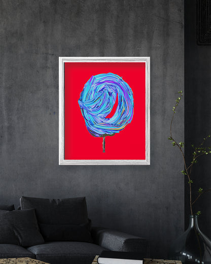 Cosmic Blueberry Cotton Candy (Print on Paper)