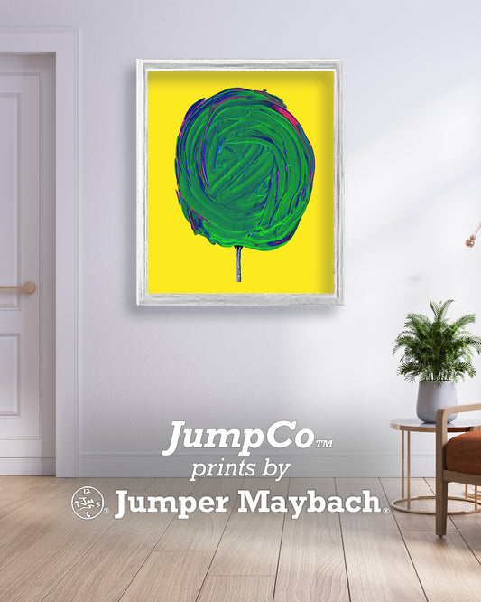 Cosmic Lime Cotton Candy (Print on Paper) - Jumper Maybach