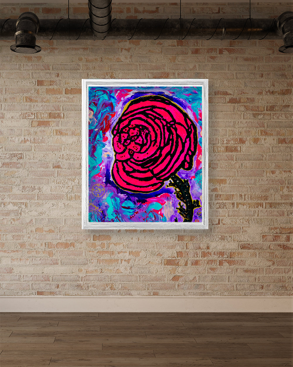 Cotton Candy Rose (Print on Paper)