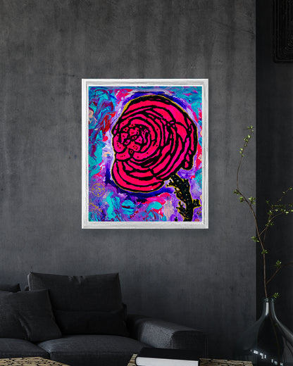 Cotton Candy Rose (Print on Paper)