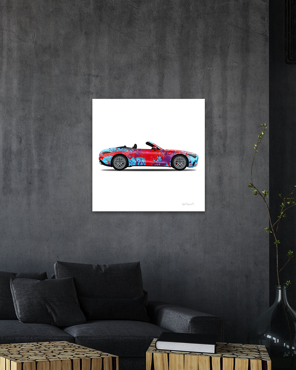 1 - Art Car Canvas Print Dancing Queen by Jumper Maybach® (Print on Canvas)