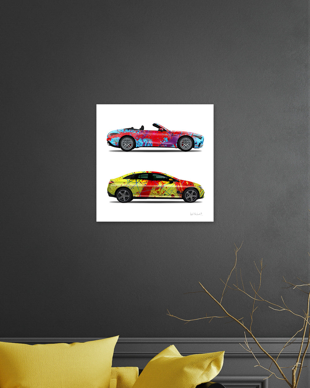 2 - Dancing Queen & Red Rocket Cars by Jumper Maybach® (Print on Canvas)