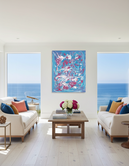 Flowers in the Universe - Original Painting - Jumper Maybach