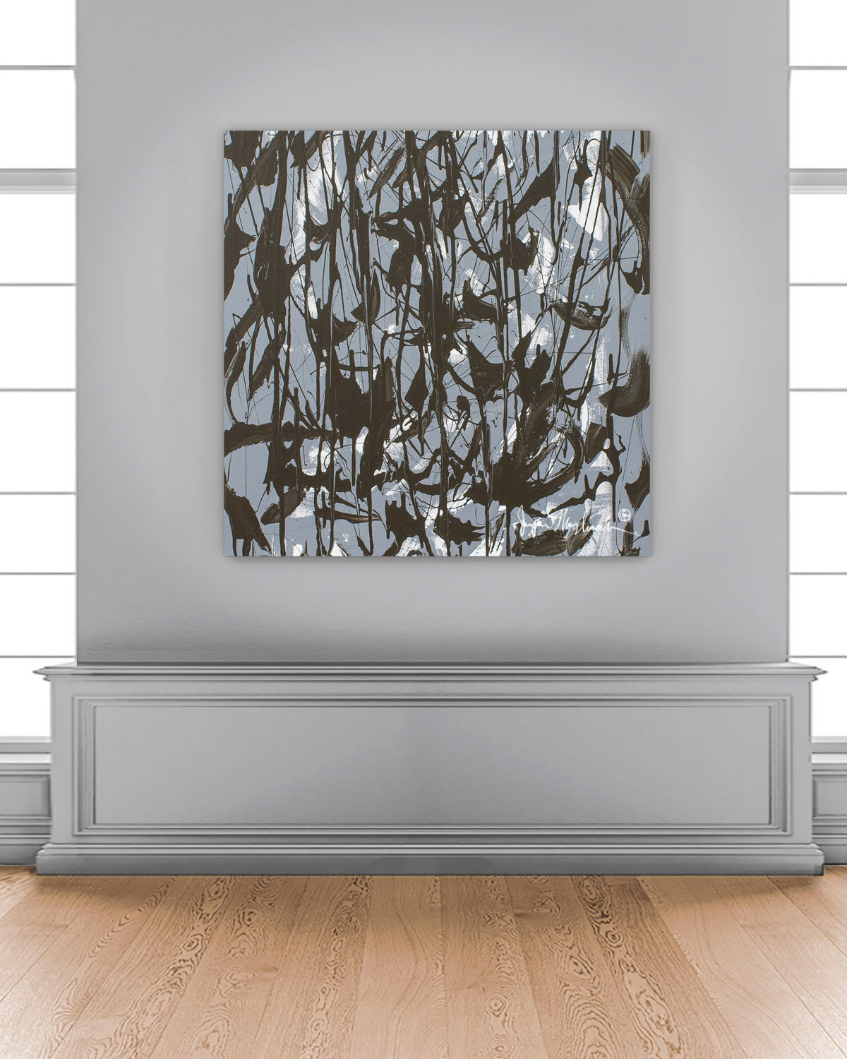 Gray Mood  (Print on Canvas)